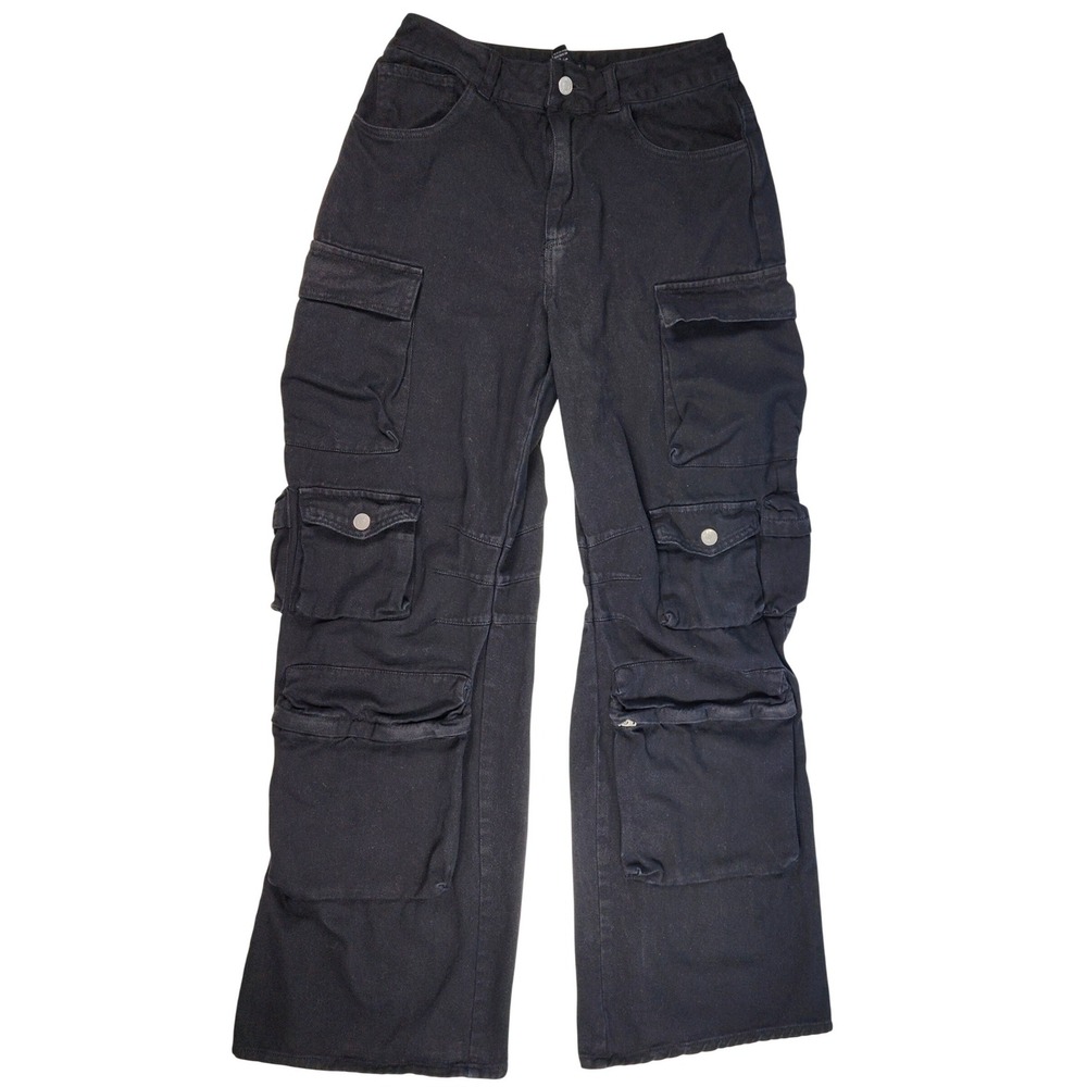Forever‎ 21 Women's Cargo Pants Size M Y2K Streetwear Wide Leg